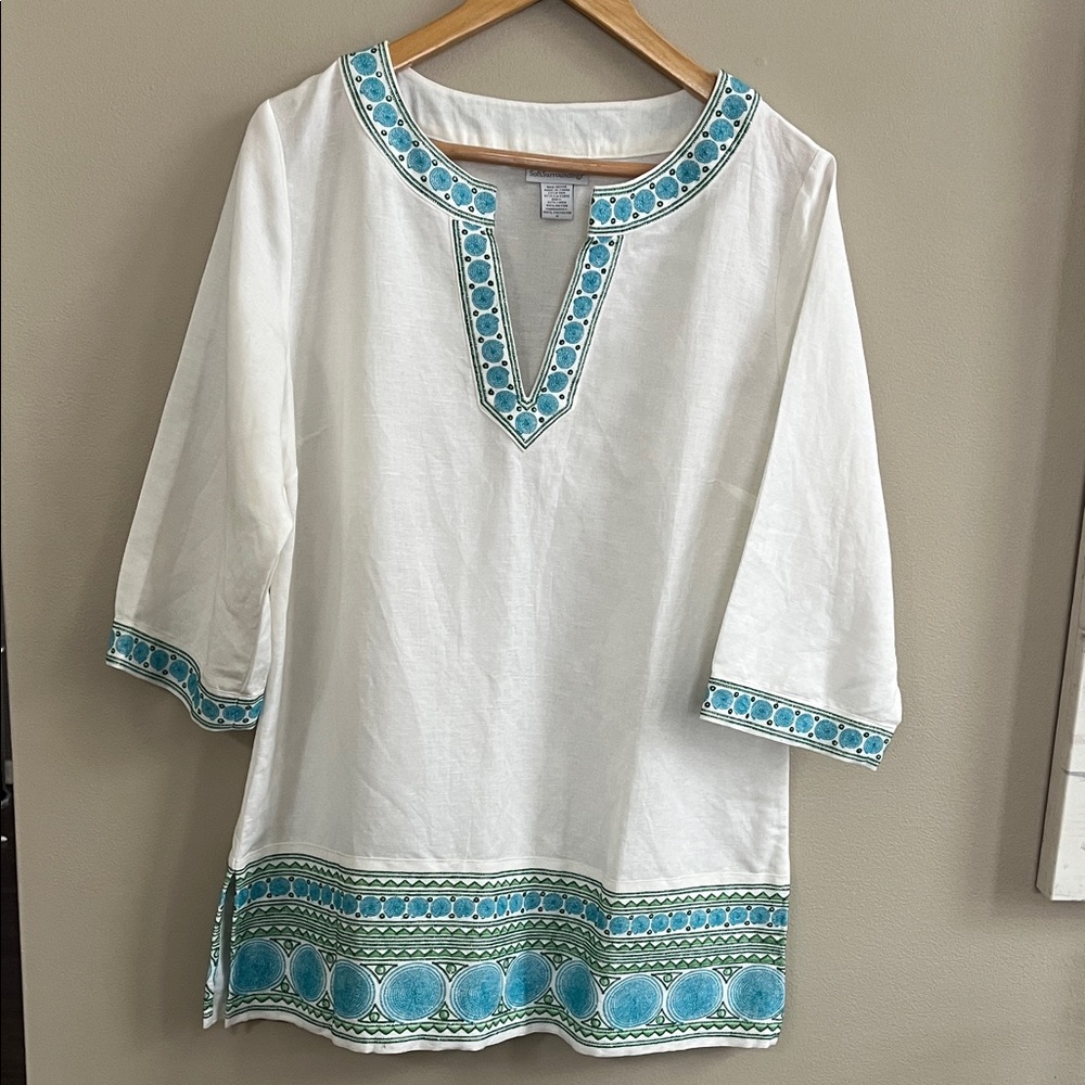 Soft Surroundings white tunic size medium